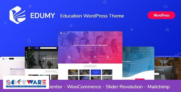 Edumy 1.2.23 – LMS Online Education Course WordPress Theme