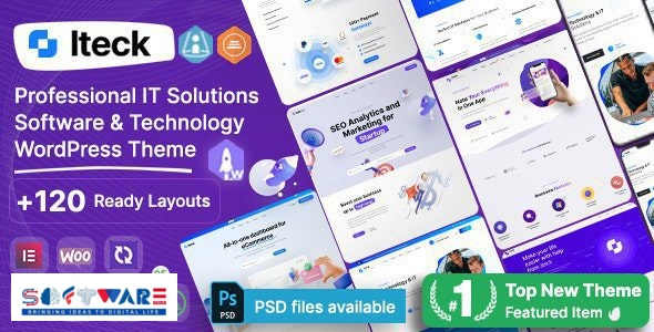 Iteck 1.1.3 – Software & Technology Elementor WordPress Theme