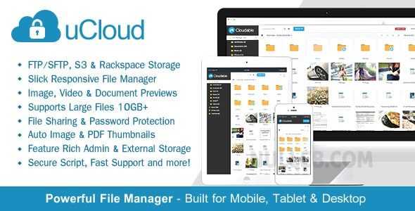 uCloud v2.1.1  File Hosting Script  Securely Manage, Preview & Share Your Files